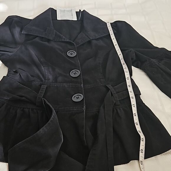 Guess Women's Cotton Blazer With Bell Sleeves Medium Black - Picture 12 of 16